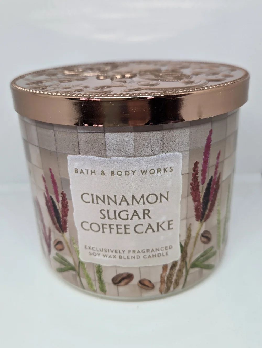 CINNAMON SUGAR COFFEE CAKE 3-Wick Candle - Picture 1 of 4